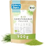 Gerstengras Pulver Bio 900g Vorteilspack aus deutschem Anbau Bioqualität aus Bayern...