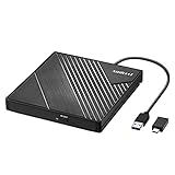 Amicool Externes DVD Laufwerk Extern USB 3.0 USB C CD Laufwerk für Laptop Desktop PC MacBook...