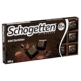 Schogetten Edel-Zartbitter 100g Schokoladentafel, praktisch einzeln portioniert. Ein Genuss. Stück...