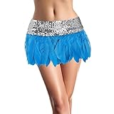 HOOUDO Damen Tüll Röcke High Low Layered Puffy Fee Und Amerikanische Bühnenkleidung Für Feder...