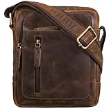 STILORD 'Jamie' Herren Ledertasche - Perfekt für Reisen & Alltag - Kleine Vintage Messenger Bag...