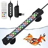 GOMETY Aquarium Beleuchtung, 10W 24/7 Modus Vollspektrum Aquarium Licht LED Lampe mit Einstellbare...