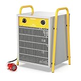 DAHTEC Elektroheizer Heizlüfter Große Räume Bauheizer 15kw Elektro Heizstrahler mit Thermostat...