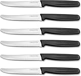 Double.S Steakmesser 6 Stück, Frühstücksmesser Edelstahl Swiss Classic Tomatenmesser mit...