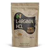 NUPA L‑Arginin HCL Pulver 450 g – 4,2 g L‑Arginin pro 5 g Portion – 90 Portionen –...
