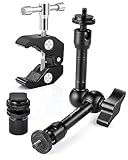 UTEBIT Magic Arm, 9-Zoll-Gelenkarm mit Super Crab Clamp und 1/4' Cold Shoe Mount, Magic DSLR...