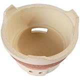 jojofuny Outdoor Holzkohleofen aus Ton Klein Tragbar mit Grillhalter für Garten und Camping...