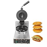 YUEWO Burger-Waffeleisen Eiscreme-Burger-Maschine Kommerzielle Sandwichpresse mit Temperatur- und...