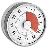 TFA Dostmann Analoger Timer Puck, 38.1028.10, Eieruhr, Küchentimer, mechanisch, zum Aufdrehen,...