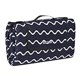 Relaxdays XXL Picknickdecke, 200x200 cm, Fleece Stranddecke, wärmeisoliert, wasserdicht, mit...