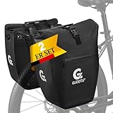 GUOOTU 2 Er Set Fahrradtasche Gepäckträger 48L,aus Tarpaulin Hinten Gepäckträgertasche mit...