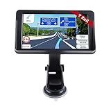 BONRYAN Navigationsgerät für Autos 2025 - GPS Navi 7 Zoll kostenlose Kartenupdates, Blitzerwarner...
