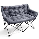 EVER ADVANCED Campingsofa 2 Personen, Campingstuhl Faltbar 2 Sitzer, Faltsofa 320KG Belastbar, Luxus...