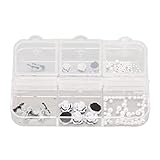 OKOVO Schwarz-weiße Nagel-Charms, Ornament, Kunstharz, schwarz-weiße Blumen-Maniküre-Charms für...