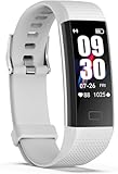 Septoui Fitness-Tracker Pulsuhr Blutdruck SpO2 Fitnessuhr IP68 Wasserdicht, 16 Sportmodi...
