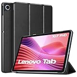 TiMOVO Hülle für Lenovo Tab 10,1 Zoll 2025, Schlank Leicht Schutzhülle mit Ständer & Harter...