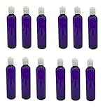 Cosmo Kunststoffflaschen, 227 ml, Lila, 12 Stück, leere Flaschen, nachfüllbar, BPA-frei,...