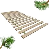 INNOVAHOME FURNITURE BY W Rollrost 80x200 cm, 15 Latten aus Massivem Kiefernholz, Holz Lattenrost...