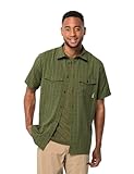 Jack Wolfskin Herren Thompson Men Shirt Shortsleeve, Greenwood Checks, XXL EU