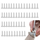 JYNVO 50 Stück Holzschrauben M5x16mm Kreuzschlitz Rundkopf, Spanplattenschrauben, Edelstahlnägel,...