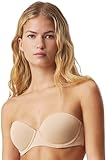 Calvin Klein Damen Trägerloser BH Push-Up, Beige (Bare), 80B