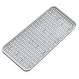 WANGCL Abtropfgestell mit Abtropfschale, 31 x 17,5 cm, kleine Abtropfmatte, Wassertropfschalenhalter...