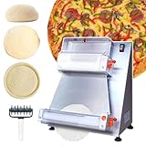 XNZJHPP Halbautomatische Pizzateigpresse aus Edelstahl, 6 Zoll/8 Zoll/10 Zoll/12 Zoll/15 Zoll...