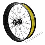 4,0 Zoll Fat Tire Bike Vorderrad Scheibenbremse 20/26 Zoll Fahrradfelgen 15 * 135mm Steckachse 36...