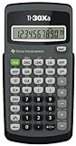 Texas Instruments TI-30 XA Schulrechner (Einzeilig, 10-Stellen, Batteriebetrieb) Grau