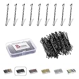 Biribila Bobby Pins 5 cm - 150 Stk Haarnadeln klein - Haarklemmen Damen mit abgerundeten Kanten in...