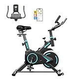 2025 Neu TENBOOM Heimtrainer Höhenverstellbar mit LCD Display, Leiser Spinning Bike, Indoor Fitness...