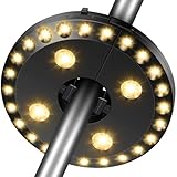 HELESIN Sonnenschirm Beleuchtung, Sonnenschirm 28 LED Licht 3 Beleuchtungmodi Batterie Betrieben,...