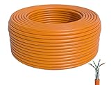 BIGtec CAT 7 Netzwerkkabel Verlegekabel LAN Kabel 50m CAT7 PiMF halogenfrei Zertifiziert GHMT BauPVO...