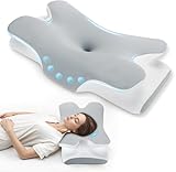 Untimaty Nackenkissen - Orthopädisches Kopfkissen aus Memory Foam, Ergonomisches Kopfkissen gegen...
