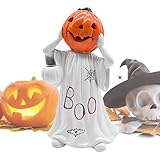 XIAOXIAOYU Halloween Home Geisterdekorationen, Geister-Halloween-Statue | Harz-Tischstatue...