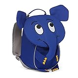 Affenzahn Kleiner Kindergartenrucksack in Form eines Elefanten, in der Farbe blau, reflektierend,...