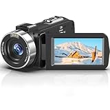 4K Videokamera, 18 facher Digitalzoom WLAN Camcorder, 48 MP Ultra HD Vlogging Kamera, 3,0 Zoll...