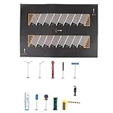 wueiooskj 1/64 Parkplatzmatte Modellauto Szene mit verschiedenen Parkschildern zum Spielen,...