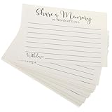 VICASKY 50 Stück Mehrzweck Gedenkkarten mit Umschlägen Elegante Trauer und Erinnerungskarten aus...