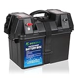 12V Batterie Box Outdoor Batteriebox Portable Multifunktions Tray Cases für Marine Boot RV Camping...