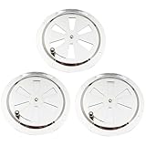 Kaimeilai 3 Stück Edelstahl Lüftungsrosette, 125mm Lüftungsblech Rundlüfter Verschließbar,...