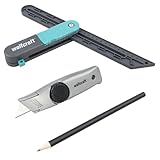 wolfcraft Vinylboden-Verlege-Set 3-tlg. – Werkzeugset zum Verlegen von Vinylböden bis 6 mm...