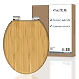 SCHÜTTE WC-Sitz BAMBOO mit Absenkautomatik, massiver Bambus Toilettendeckel, nachhaltiger Klodeckel...