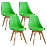 Moderne Esszimmerstühle aus der Mitte des Jahrhunderts, weich gepolstert, hohe Rückenlehne,...