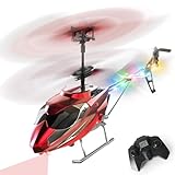 VATOS RC-Hubschrauber für Jungen, 2.4G Ferngesteuerter Hubschrauber mit LED-Licht für Kinder ab 12...