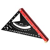Quadrat für Holzbearbeitung – Schreiner-Layout-Kombinationswinkel, verstellbares Dreiecks-Lineal,...