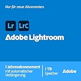 Adobe Lightroom inkl. Lightroom Classic 1 TB | Fotos bearbeiten, organisieren & teilen |Generative...