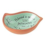 Dicksons Blessed One Who perseveres James 1: 12 Mint grün 3 x 3 Terra Cotta in Vogel-Form...