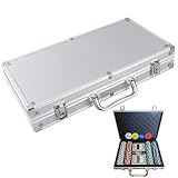 Hogvinnatil Pokerchipspiel | Reise-Set 200 Teile mit Schutzhülle, ideal für Abende mit Freunden im...