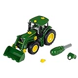 Theo Klein 3903 John Deere Traktor | Mit Frontlader und Gegengewicht | Demontierbare Einzelteile |...